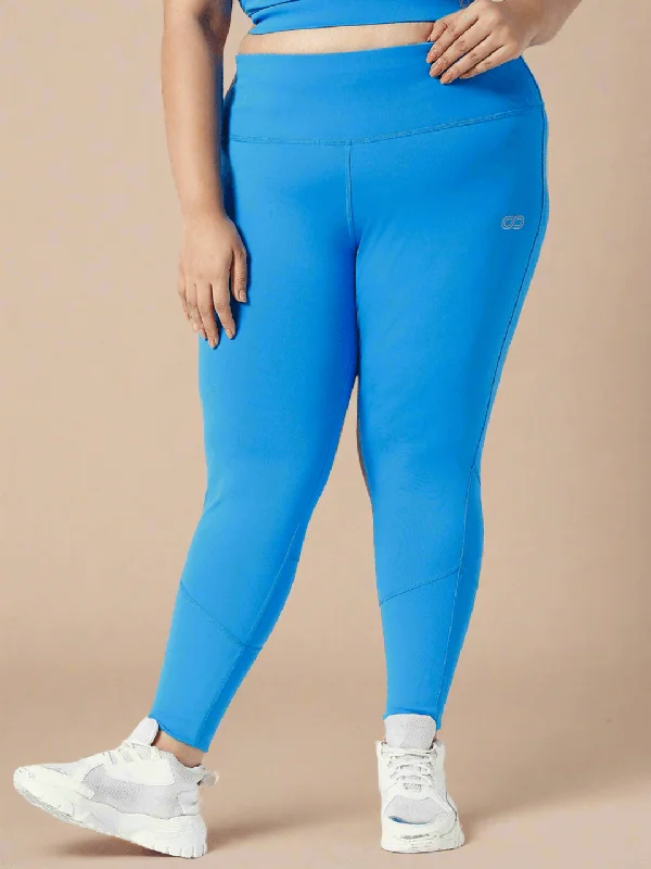 Ath Perform 7/8 High Waist Leggings Electric Blue Plus Minimalist Women's Casual