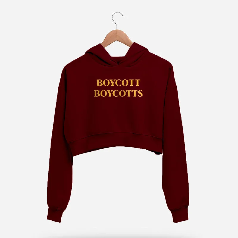 Boycott Boycotts Crop Hoodie Refined Women's 