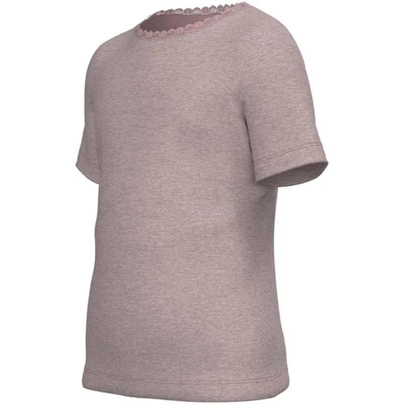 Name it Deauville Mauve Kab Slim T-Shirt Noos Stylish Women's Tropical 