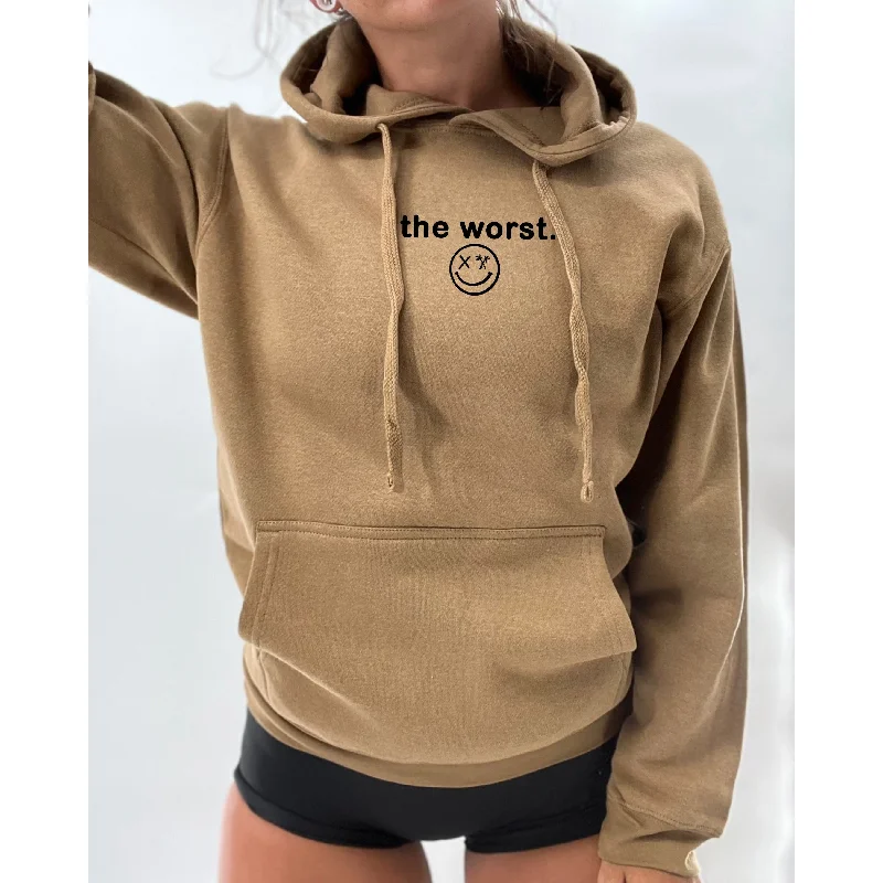 Salty Savage Unisex “the worst” Classic Lounge Hoodie | Micro Rugged Women's Outdoor Salty Savage Unisex “the worst” Classic Lounge Hoodie | Micro Rugged Women's Outdoor
