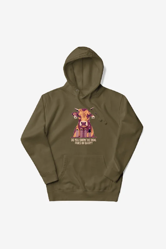 The Real Price of Dairy Unisex Hoodie Artistic Women's Avant - 