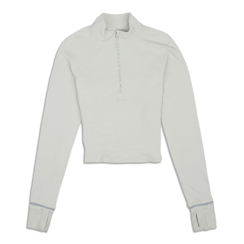 It's Ribbed Cropped Half Zip - Resale Refined Women's 