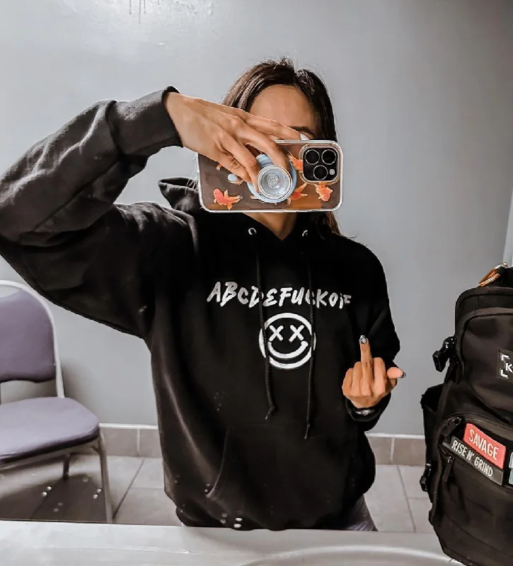 Salty Savage Unisex “ABCDEFUCKOFF” Classic Hoodie Rugged Women's Outdoor 
