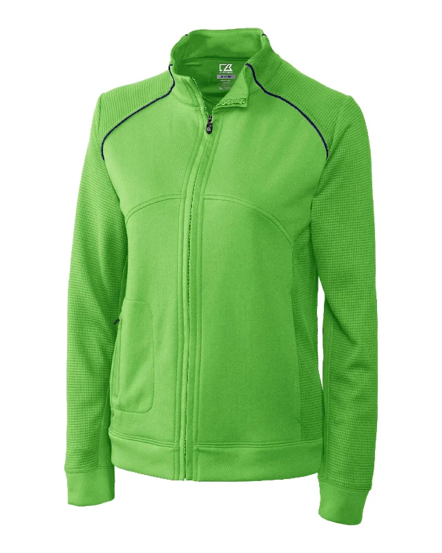 Cutter & Buck Ladies' CB DryTec Edge Full Zip Jacket Trendy Women's Oversized