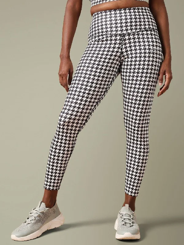 Ath Track 7/8 Leggings Houndstooth Country