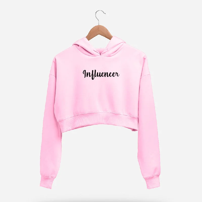 Influencer Crop Hoodie Monochromatic Office Style
