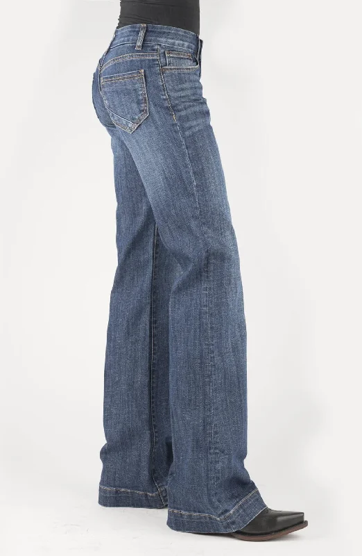 Stetson Womens 214 Trouser Bottom Corner Blue Cotton Blend Jeans Practical Women's Quick - dry Stetson Womens 214 Trouser Bottom Corner Blue Cotton Blend Jeans Practical Women's Quick - dry