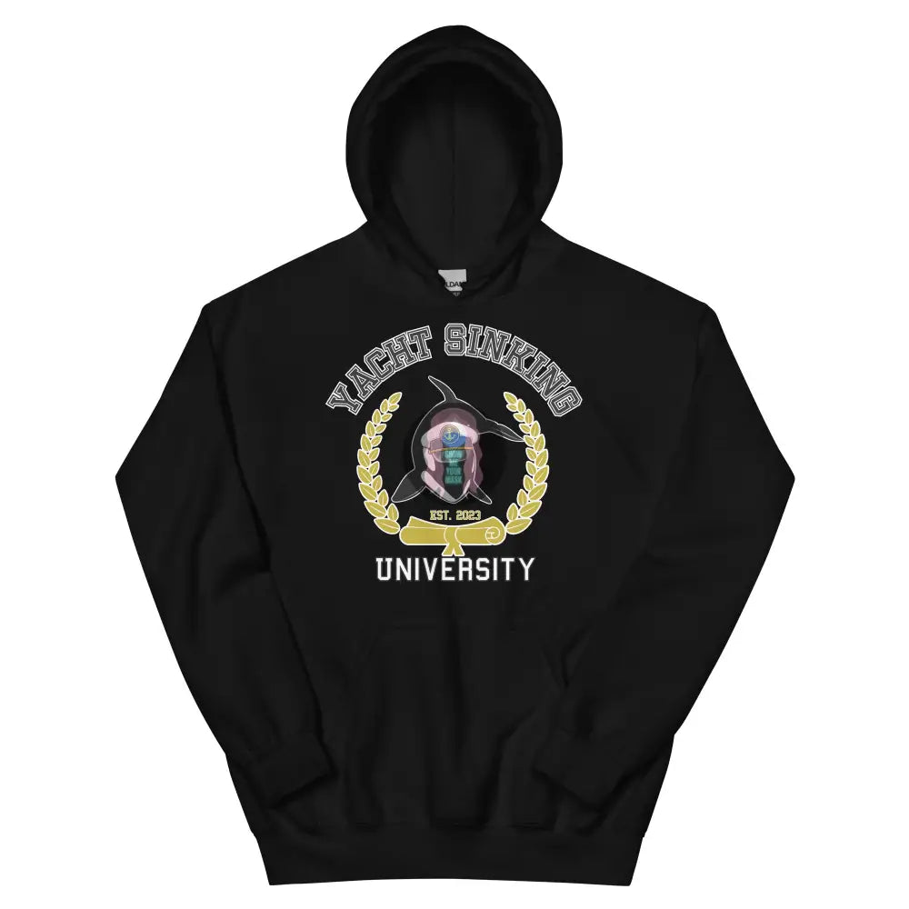 Orca "Yacht Sinking University" Unisex Hoodie Refined Women's Velvet