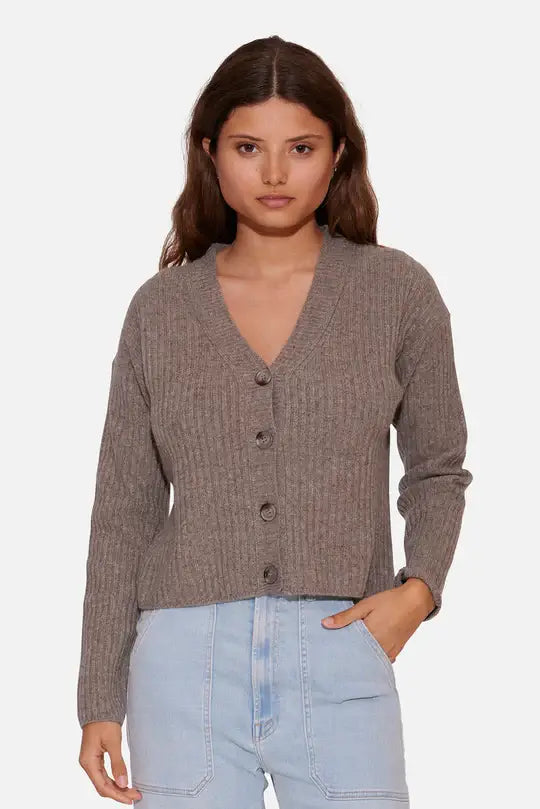 Beatrice Ribbed Cardigan Rocky Mountain Edgy Women's Punk