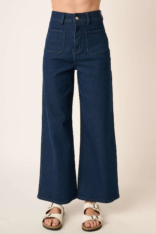 Mittoshop High Waist Wide Leg Jeans Artistic Women's Avant - 