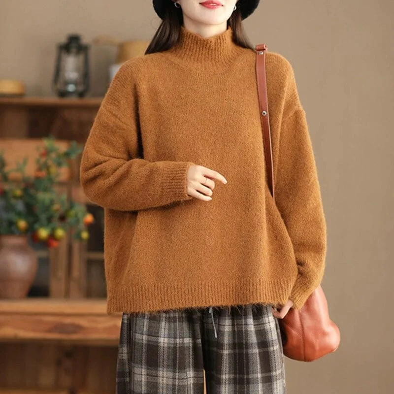 Women Minimalist Casual Loose Solid Knitted Cardigan Sleek Women's Metallic