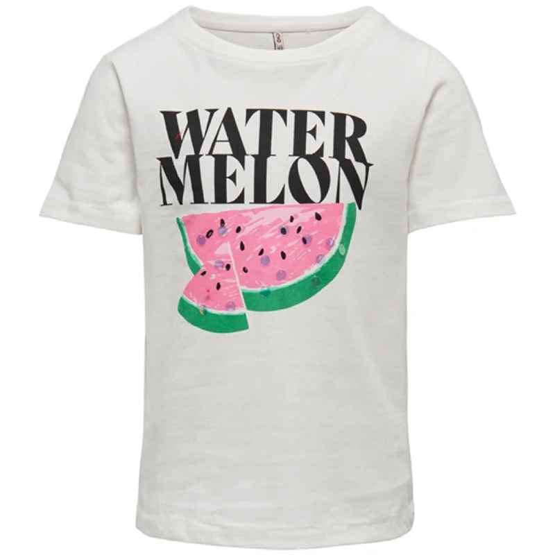 Kids ONLY Cloud Dancer Kita Fruit T-Shirt Refined Women's Velvet