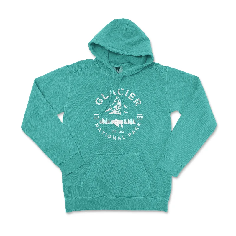 Glacier National Park Comfort Colors Hoodie Refined Women's Velvet