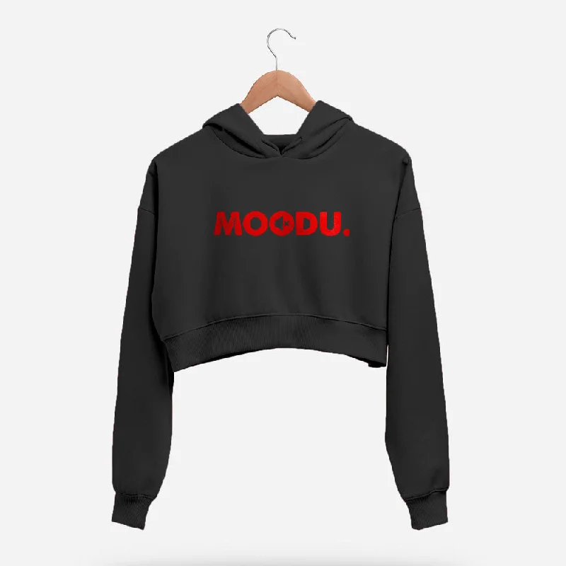 Moodu Crop Hoodie Laid - back Women's Style