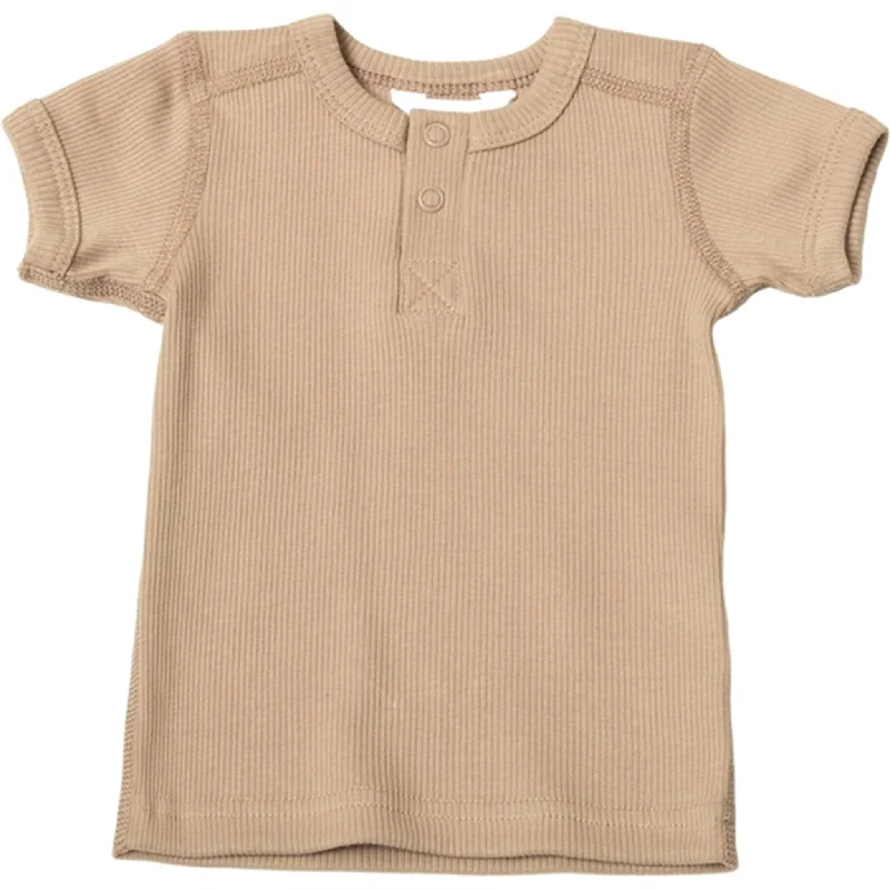 Joha Bomuld Beige T-shirt Monochromatic Office Style