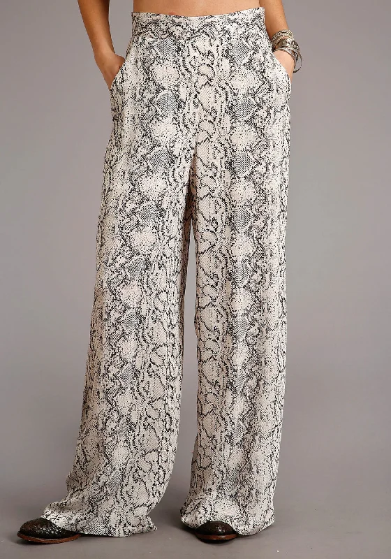 Stetson Womens Snake Skin Rayon/Nylon Herringbone Trousers Preppy Women's College