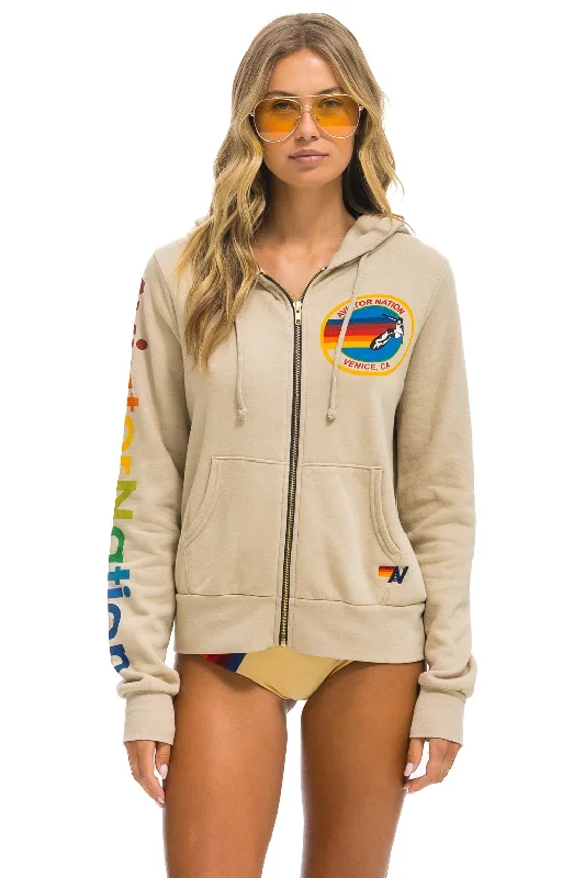 AVIATOR NATION HOODIE - SAND Athletic Women's 
