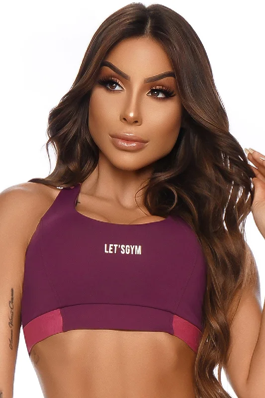 Let's Gym Go On Bra Preppy Women's College