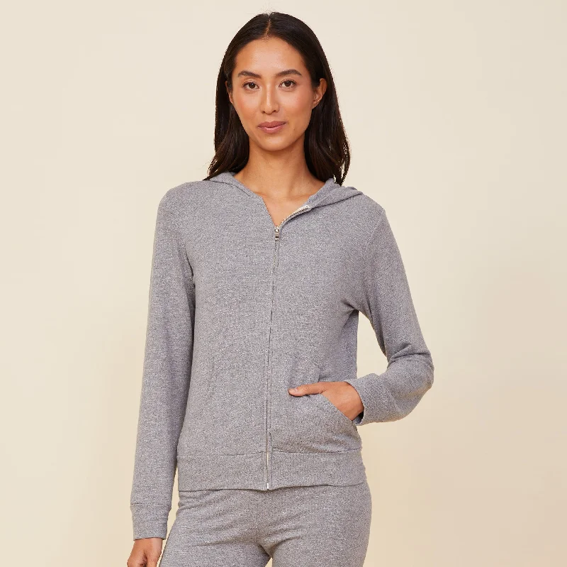 Supersoft Zip Up Hoody Refined Women's Hand - crafted