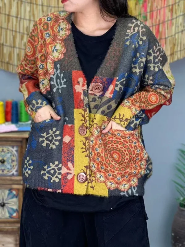 Women's  Fall Essential Loose knitted Cardigan Sustainable Organic