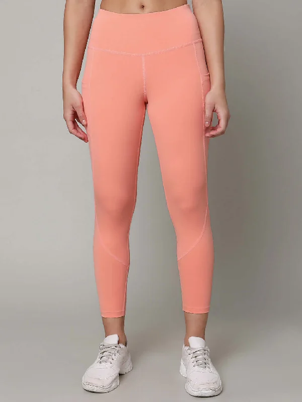 Aura Leggings Peach Trendy Women's Oversized