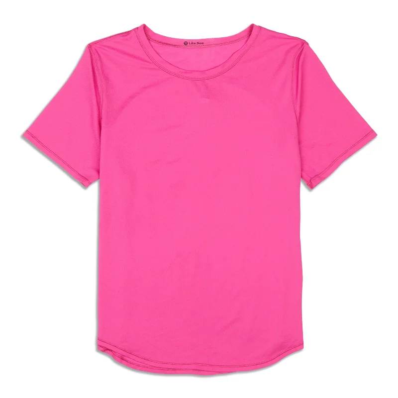 High Neck Running And Training T-Shirt - Resale Unique Women's Upcycled