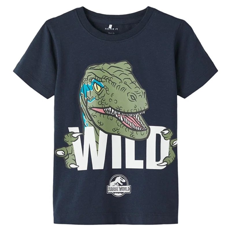 Name it Dark Sapphire Maaron Jurassic T-Shirt Geometric