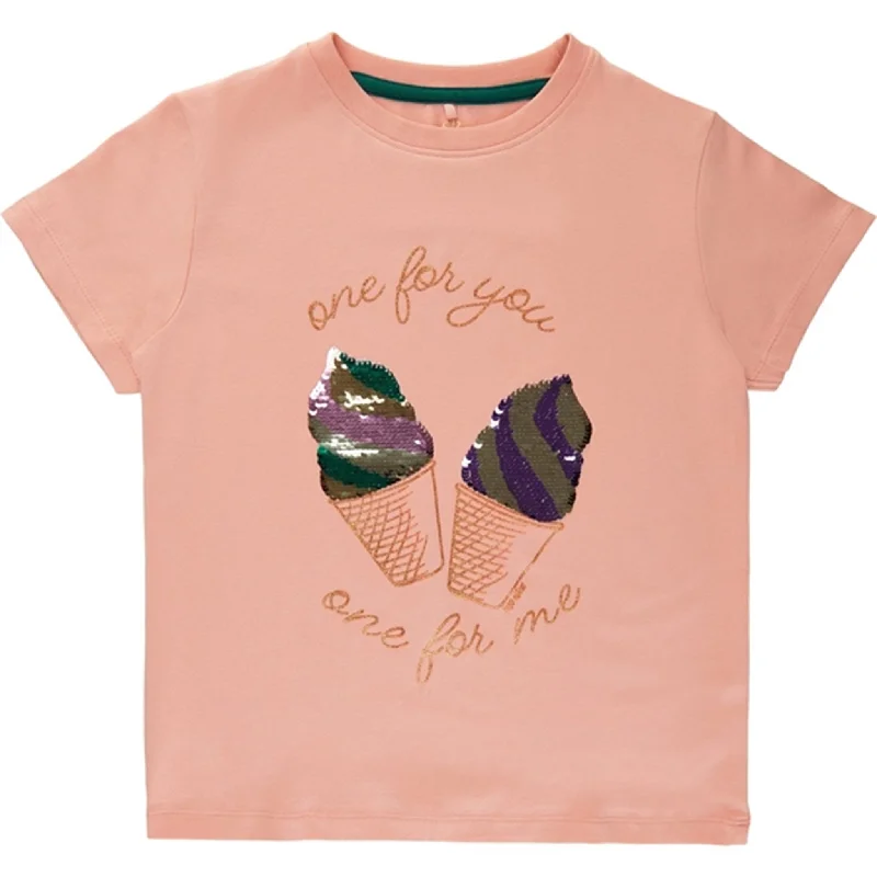 THE NEW Peach Beige Gabby T-shirt Feminine Women's Style 