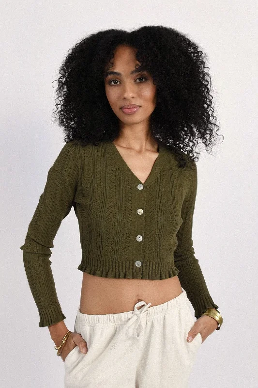 Molly Bracken Green Cardigan British Gentlewoman Style
