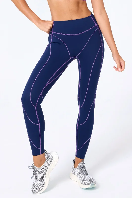 Action Wave Leggings in Navy Modern Women's 