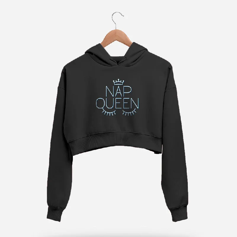 Nap Queen Crop Hoodie Street