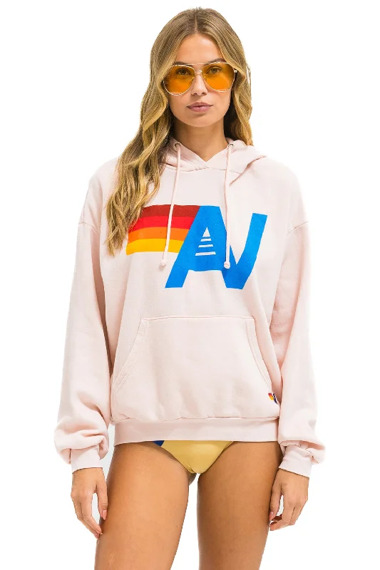 LOGO PULLOVER RELAXED HOODIE - LIGHT PINK Bold Women's Animal Print