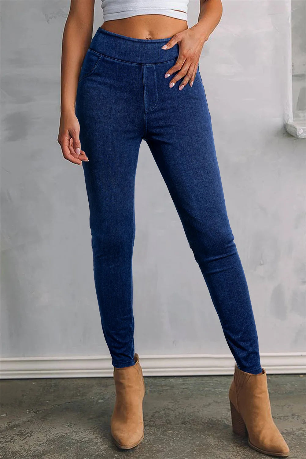 Skinny Jeans with Pockets Vintage Women's 1970S 