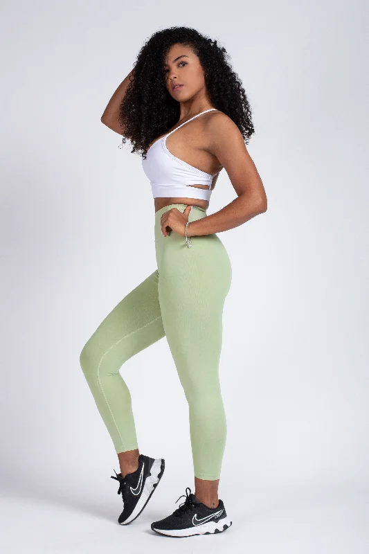 CORE SCRUNCH LEGGINGS - SAGE GREEN Vintage Women's 1970S 