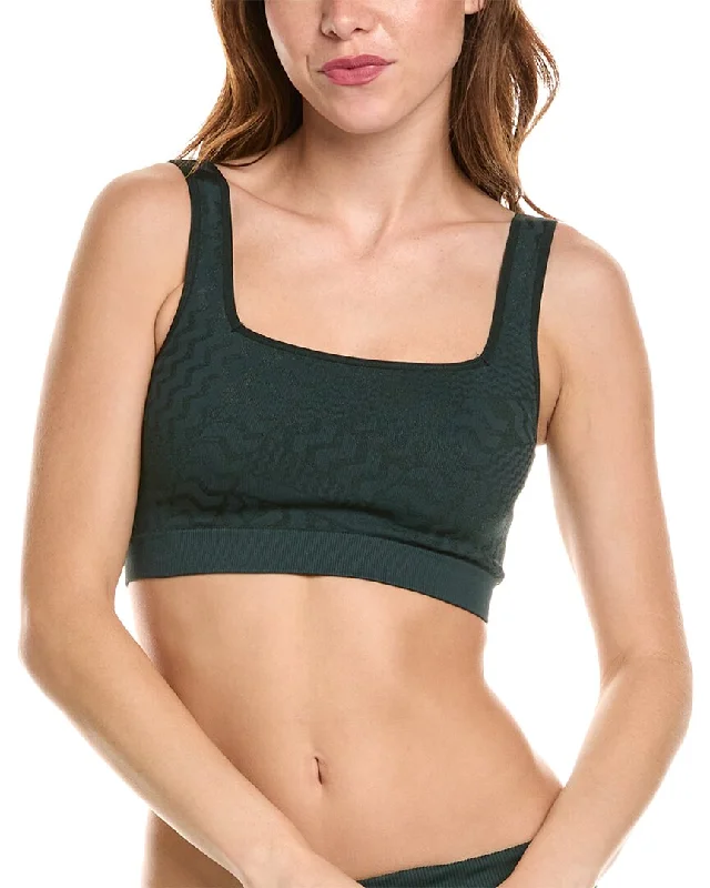 Spiritual Gangster Amara Matte Shine Seamless Bra Unique Women's Upcycled