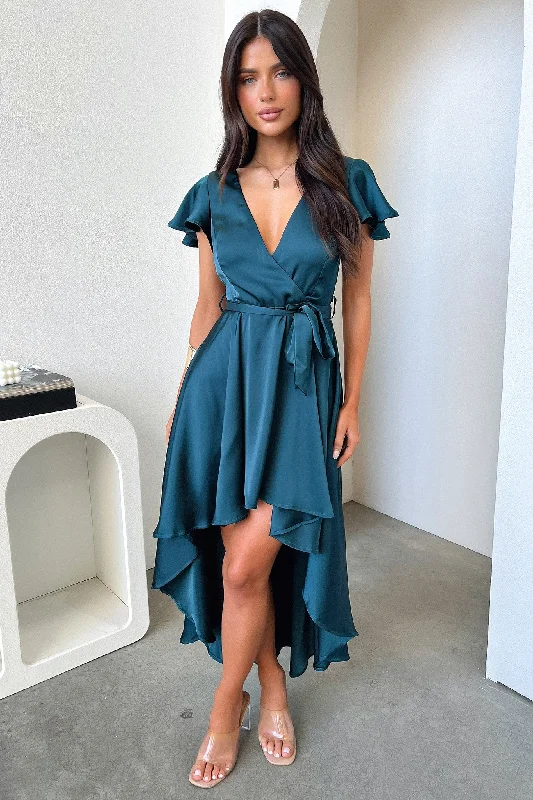 Amelia Dress - Emerald Classic Women's Pin - striped
