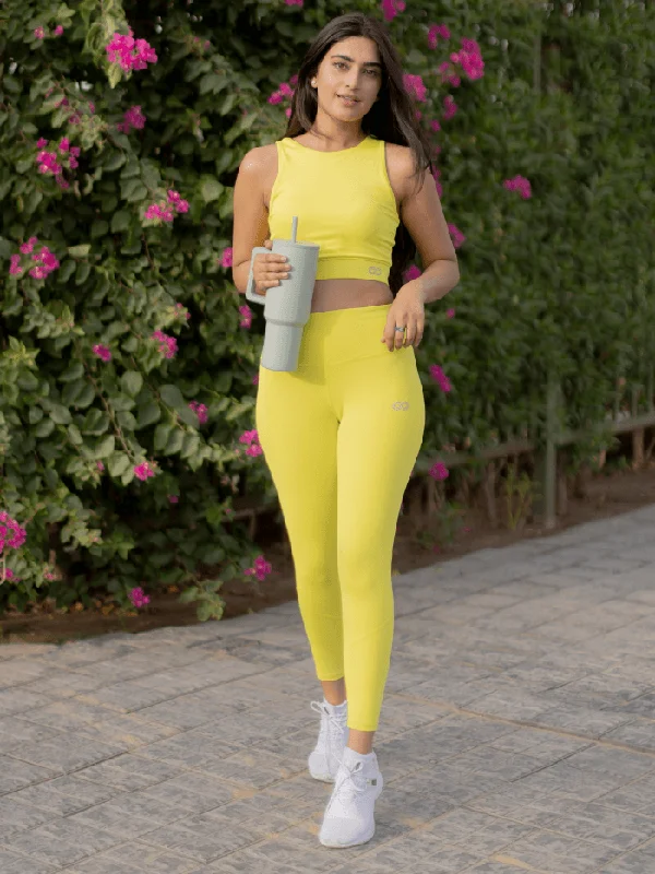 Ath Perform 7/8 High Waist Leggings Lime Refined Women's 