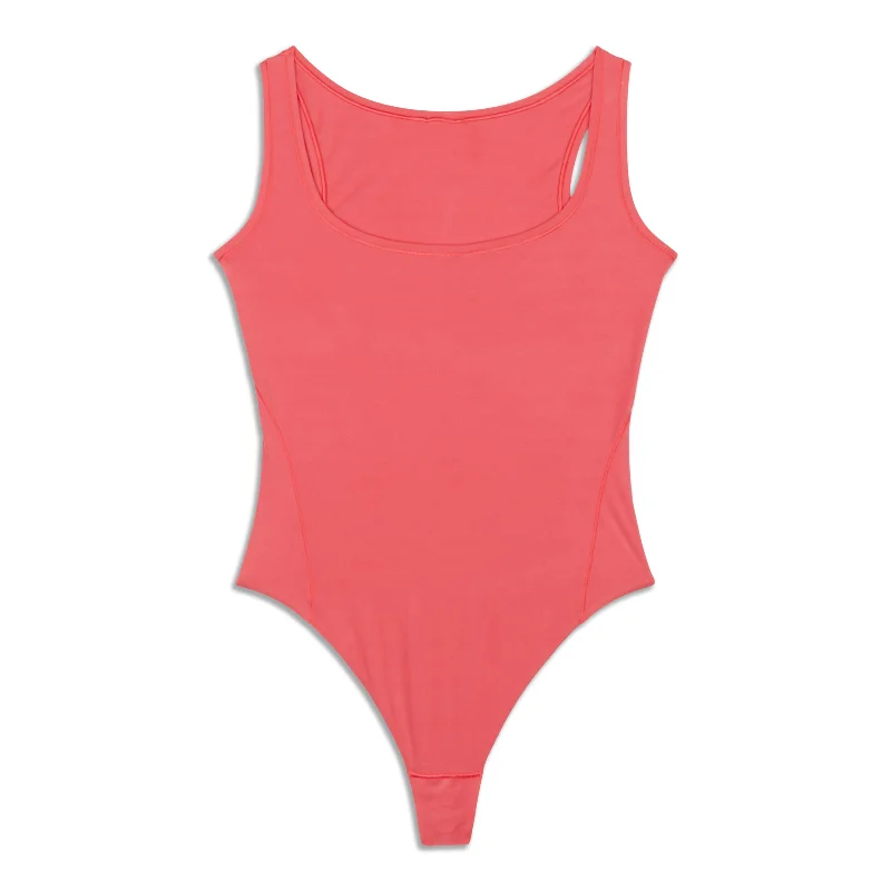 Wundermost Ultra-Soft Square-Neck Sleeveless Bodysuit - Resale Bohemian Women's Free