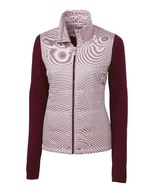 Cutter & Buck Womens Cora Quilted Sweater Jacket Unique Women's Upcycled