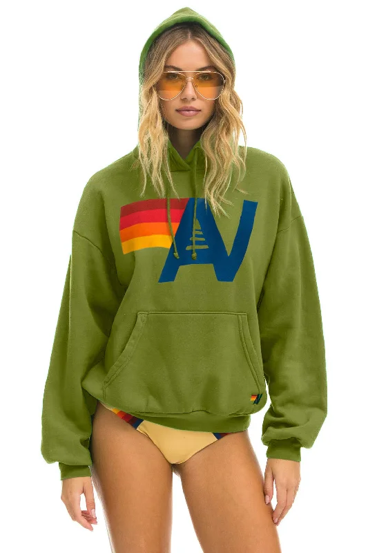 LOGO PULLOVER RELAXED HOODIE - JUNGLE GREEN Bold Women's Statement