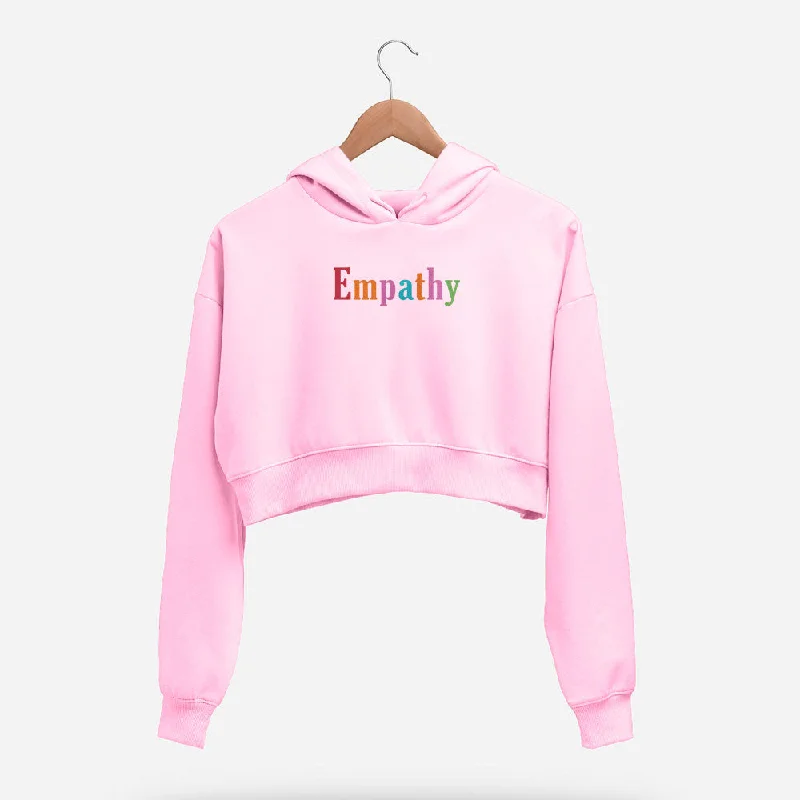 Empathy Crop Hoodie Sleek Women's 