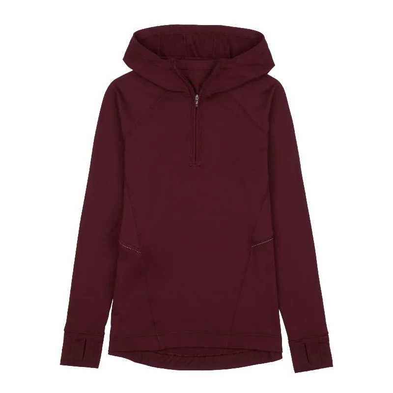 Warm Stabilizer Half Zip Hoodie - Resale Dapper Women's Bow - adorned