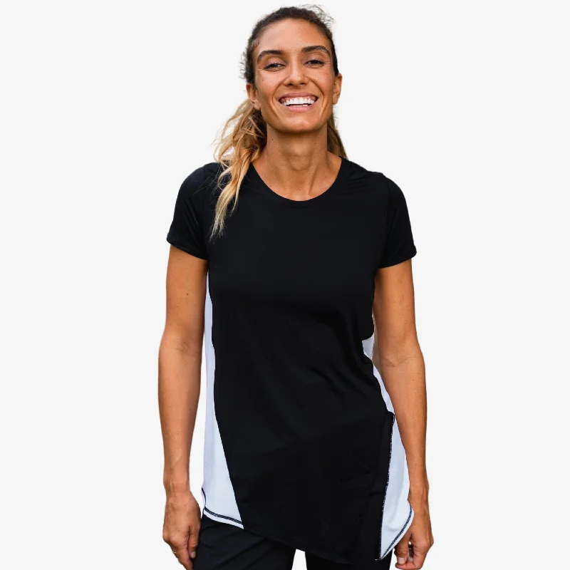 Women's Side Split Tie Up Tee Confident Women's Power