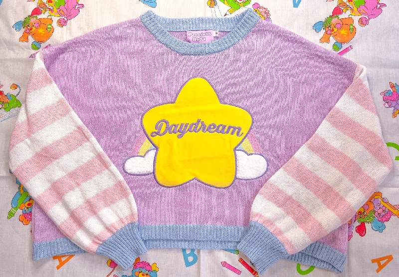 Daydream Crop Sweater Cozy Women's Sherpa - lined