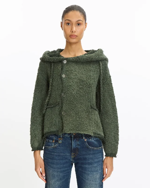 Hooded Parka Cardigan European