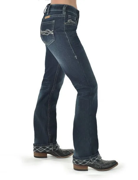 Cowgirl Tuff Womens DFMI Dark Flannel Dark Wash Cotton Blend Jeans Elegant Women's Formal Cowgirl Tuff Womens DFMI Dark Flannel Dark Wash Cotton Blend Jeans Elegant Women's Formal