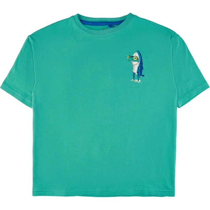 THE NEW Agate Green Guro T-shirt Monochromatic Office Style