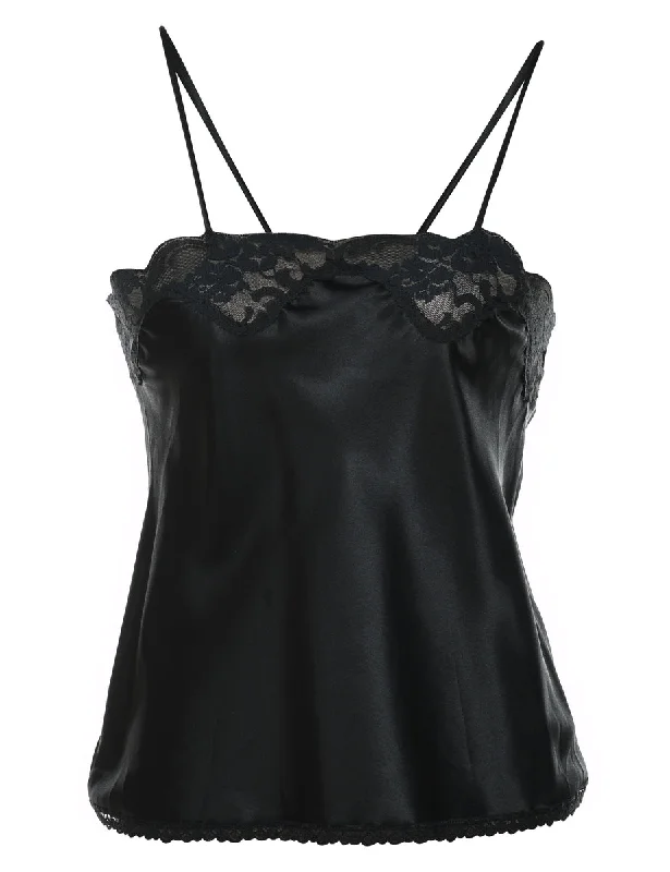 Black Lace Trim Camisole - S Modern Women's 