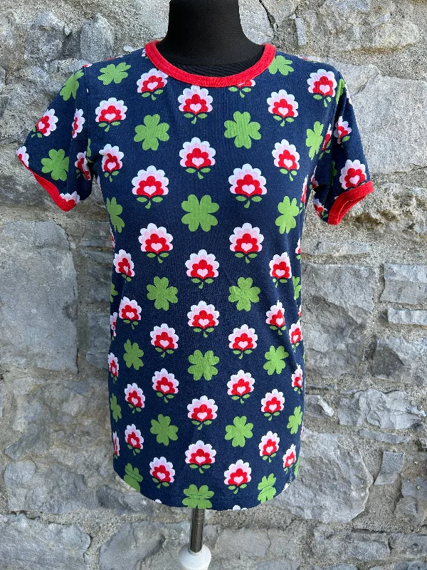 Clover navy T-shirt uk 10 purpose