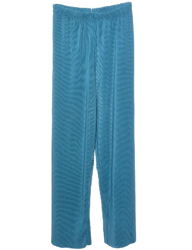 Green Trousers - W28 L28 Confident Women's High - fashion